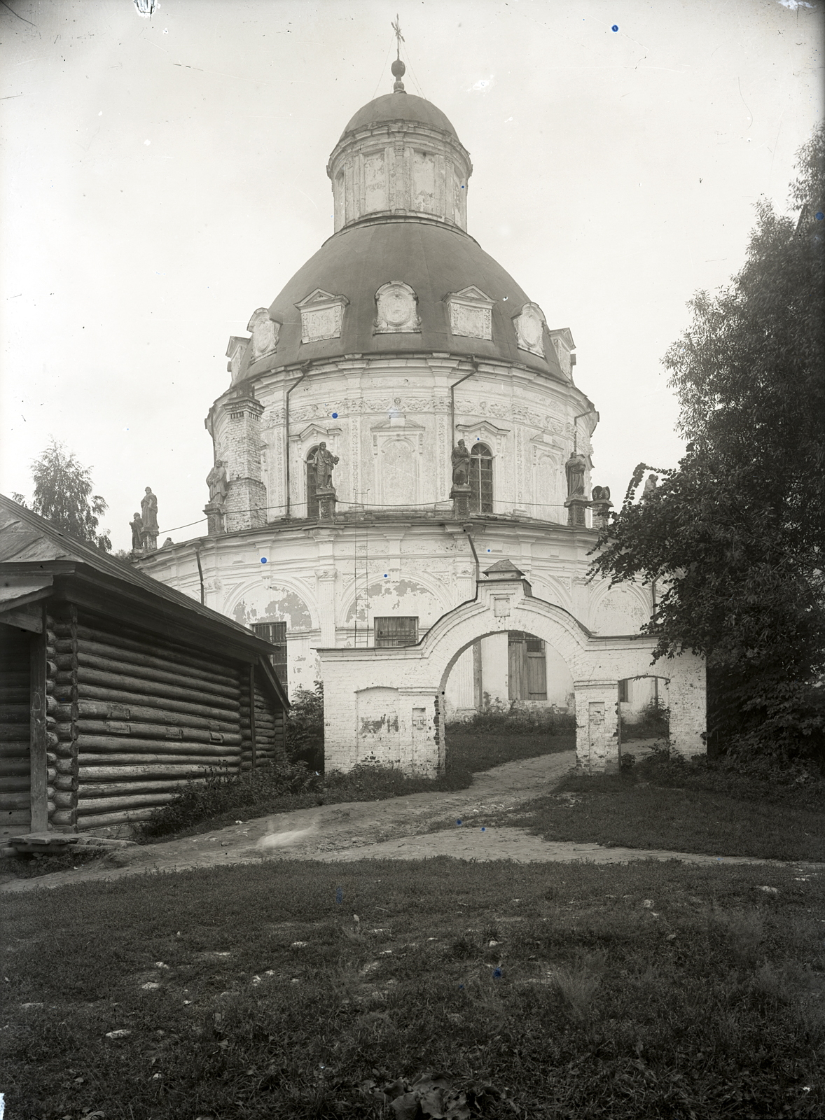 Церковь Подмоклово 1936 г. Архивное фото V-1040