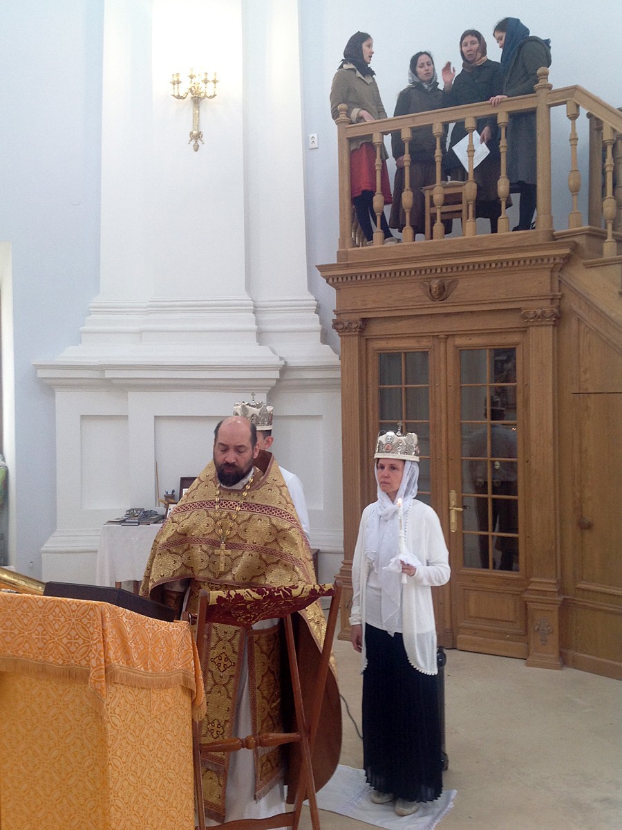 Венчание Николая и Марии в Подмокловском храме